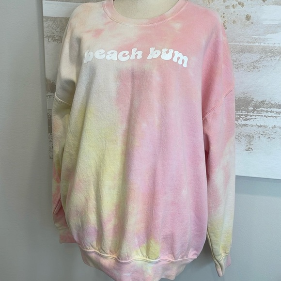 Beach Bum Tye-Dye “Creamsicle” Sweatshirt Size XL - Picture 1 of 4